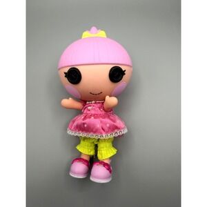 Lalaloopsy Doll Sparkles Pink Hair  Pink Polka Dot Dress Green Bloomers